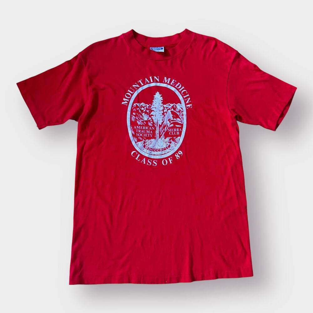 80s Hanes Beefy-T Red Mountain Medicine '89 TShirt